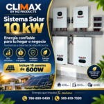 Sistema de Energia Solar 10KW CLIMAX
